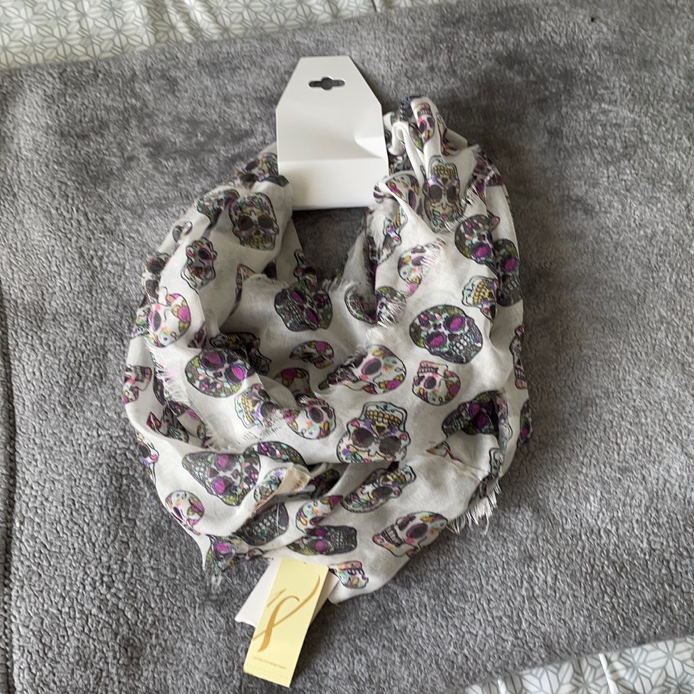 Dia de Los Muertos Infinity loop scarf